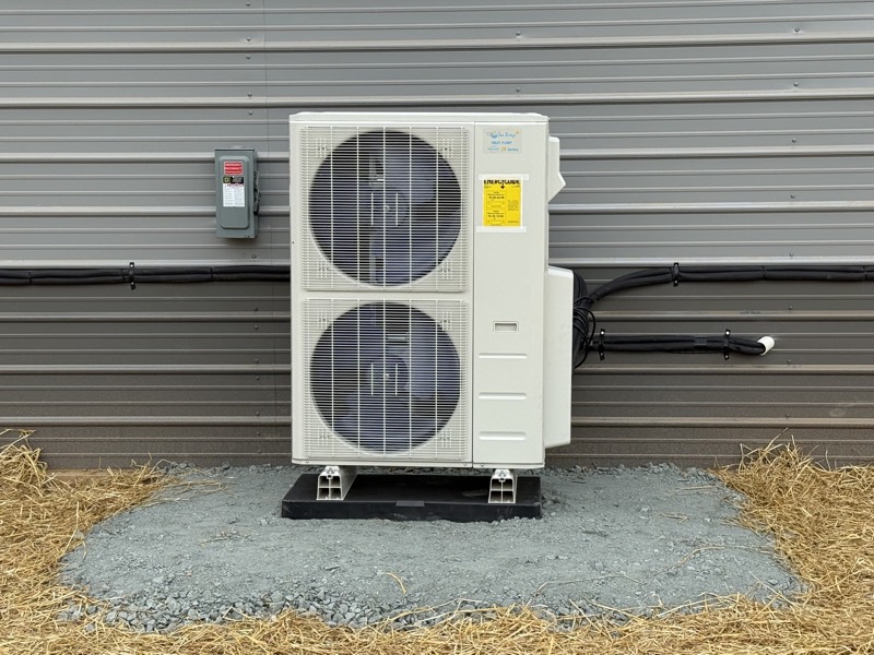High-efficiency heat pump install